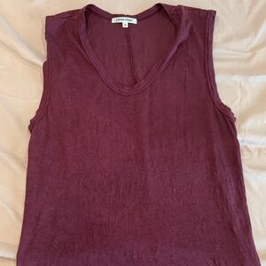 Cotton Citizen Rich Burgundy Tank Top